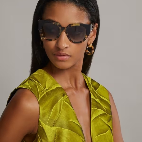 Prada Accessories - Prada Black and Tortoise Sunglasses